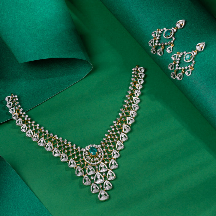 Crystallis Drape Necklace Set