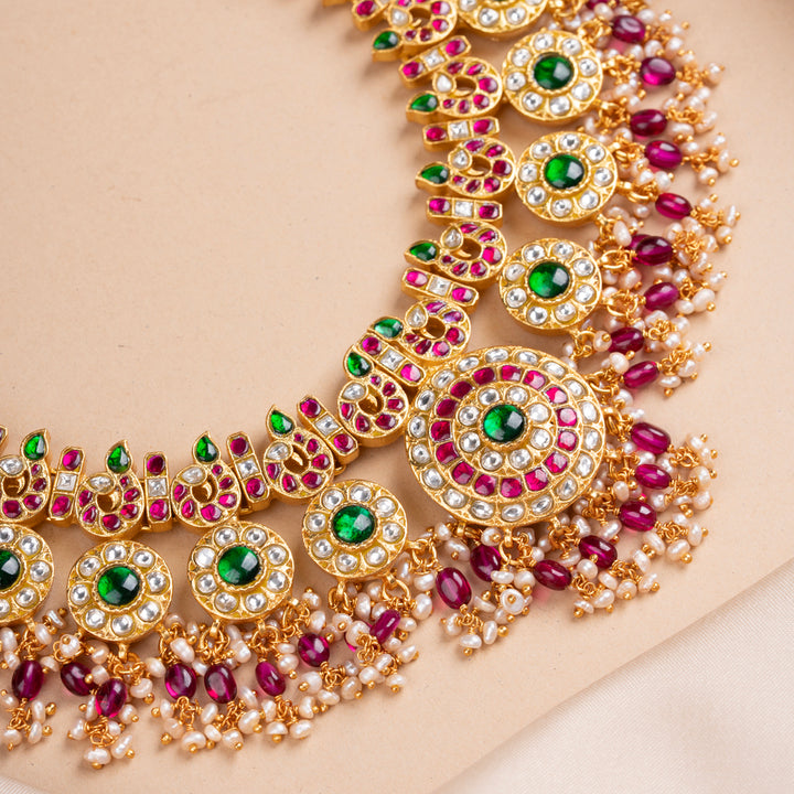 Mayura Kundan Short Necklace
