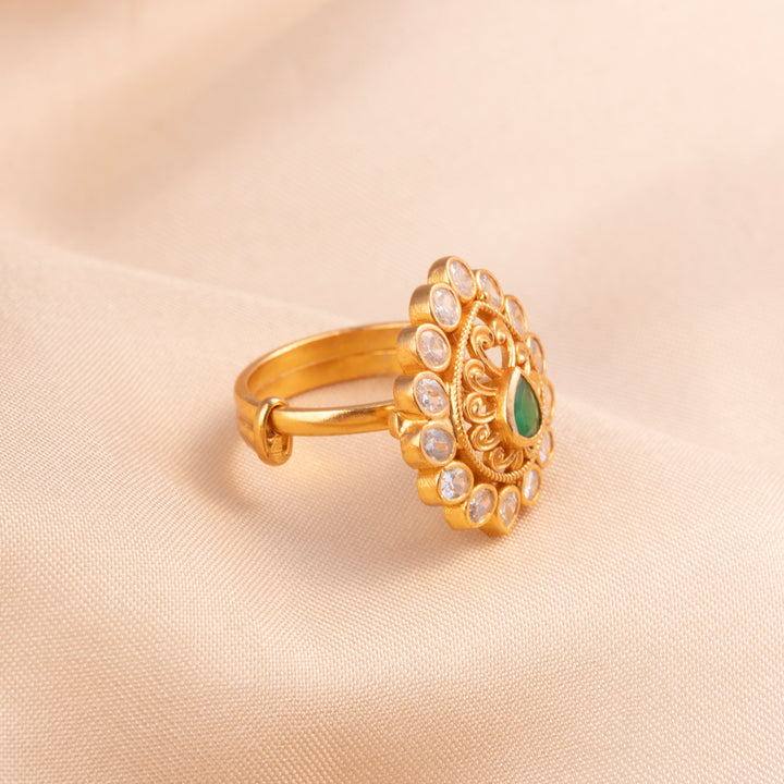 Moissan Charm Ring