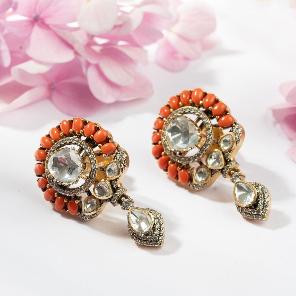 Coral Rosamée Pendant Set