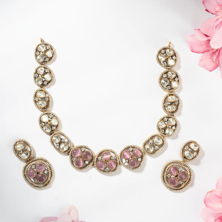 Amour Quartz Short Necklace Set