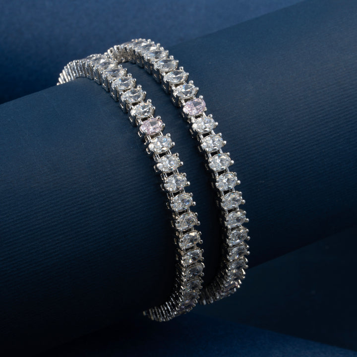 CZ Rosette Bangles