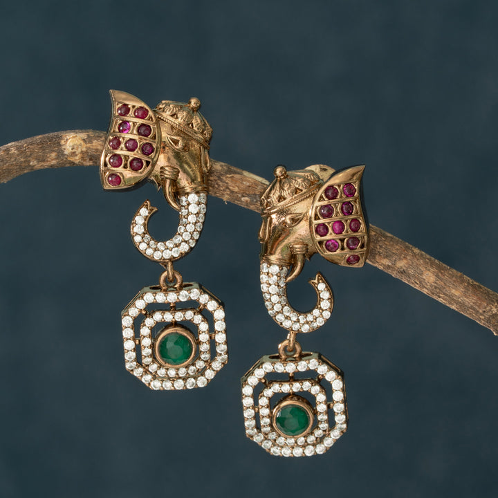 Pear Tanzanite Danglers Earrings
