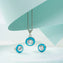Azure Sparkle Pendant Set