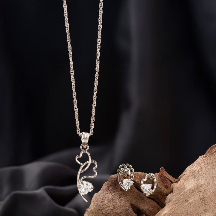 Thalina Heart Pendant Set