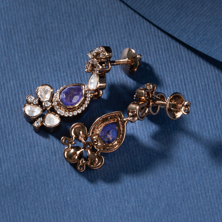 Pear Tanzanite Short Necklace