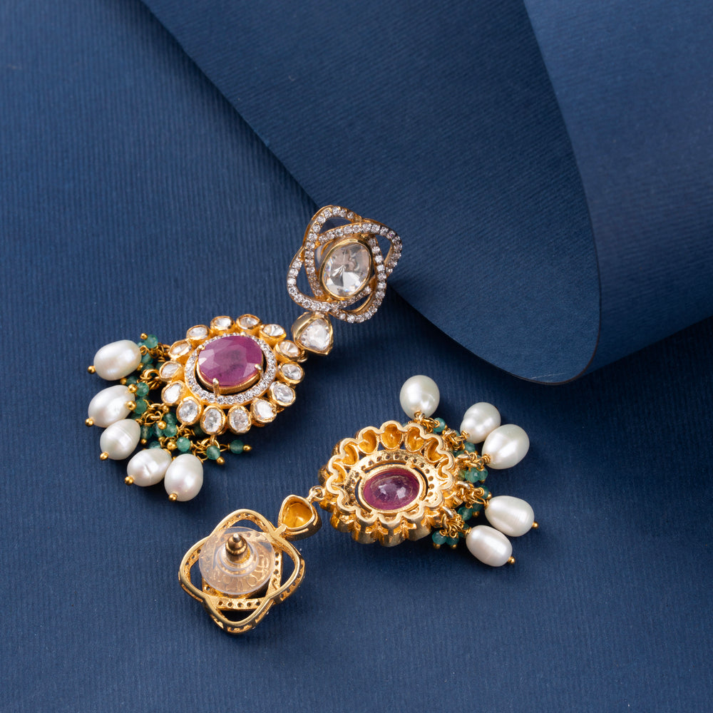Ruby Collar Necklace Set