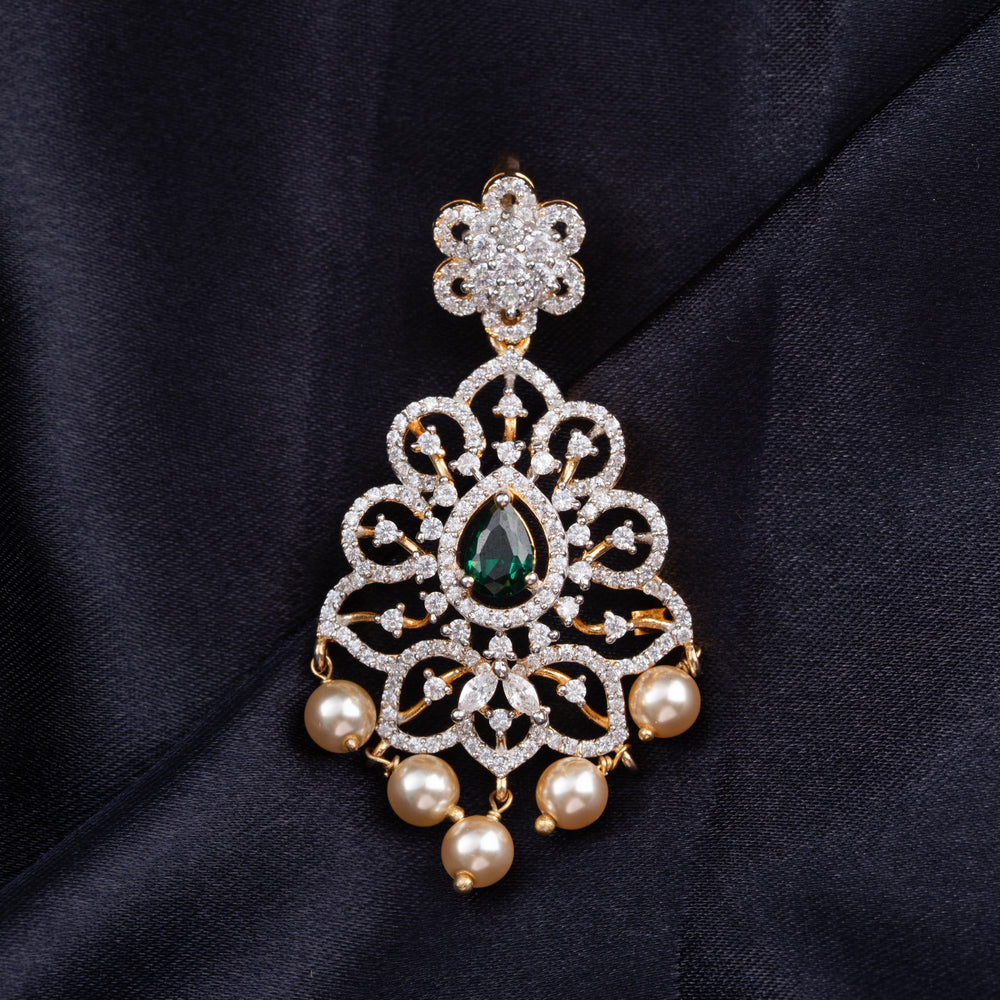 Green Beryl Pendant Set