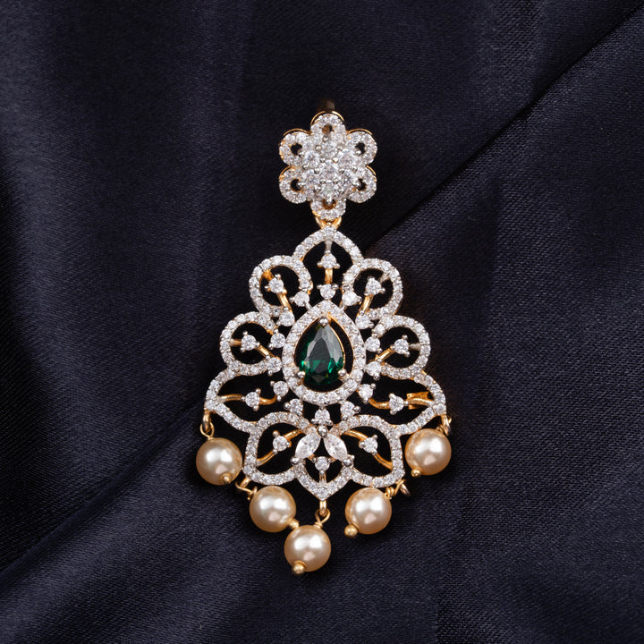 Green Beryl Pendant Set