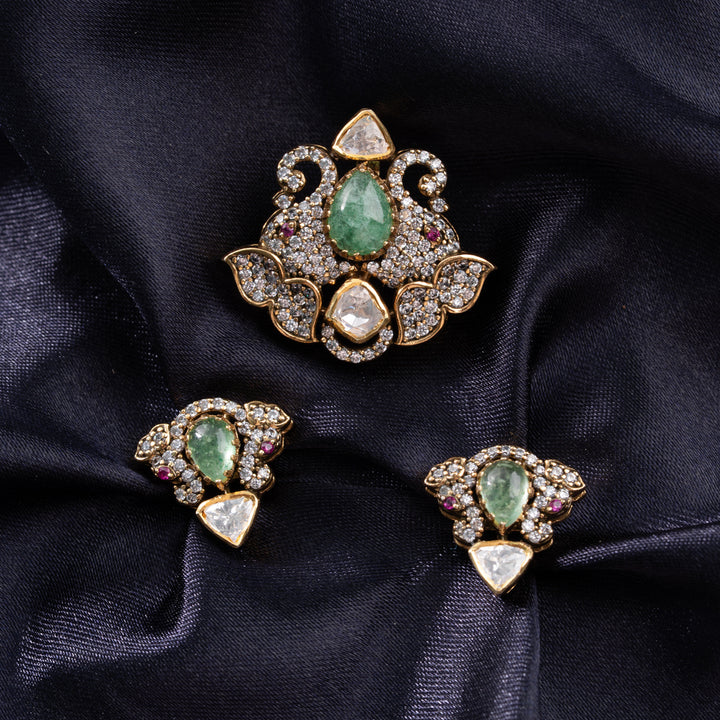 Peacock Tree Pendant Set