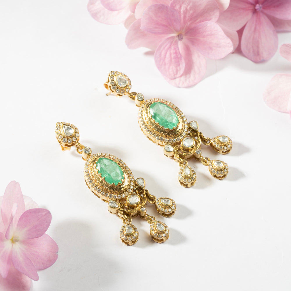 Elysian Emerald Danglers