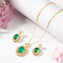 Ovalé Emerald Pendant Set
