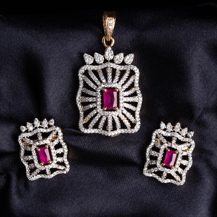 CZ Cherish Pendant Set