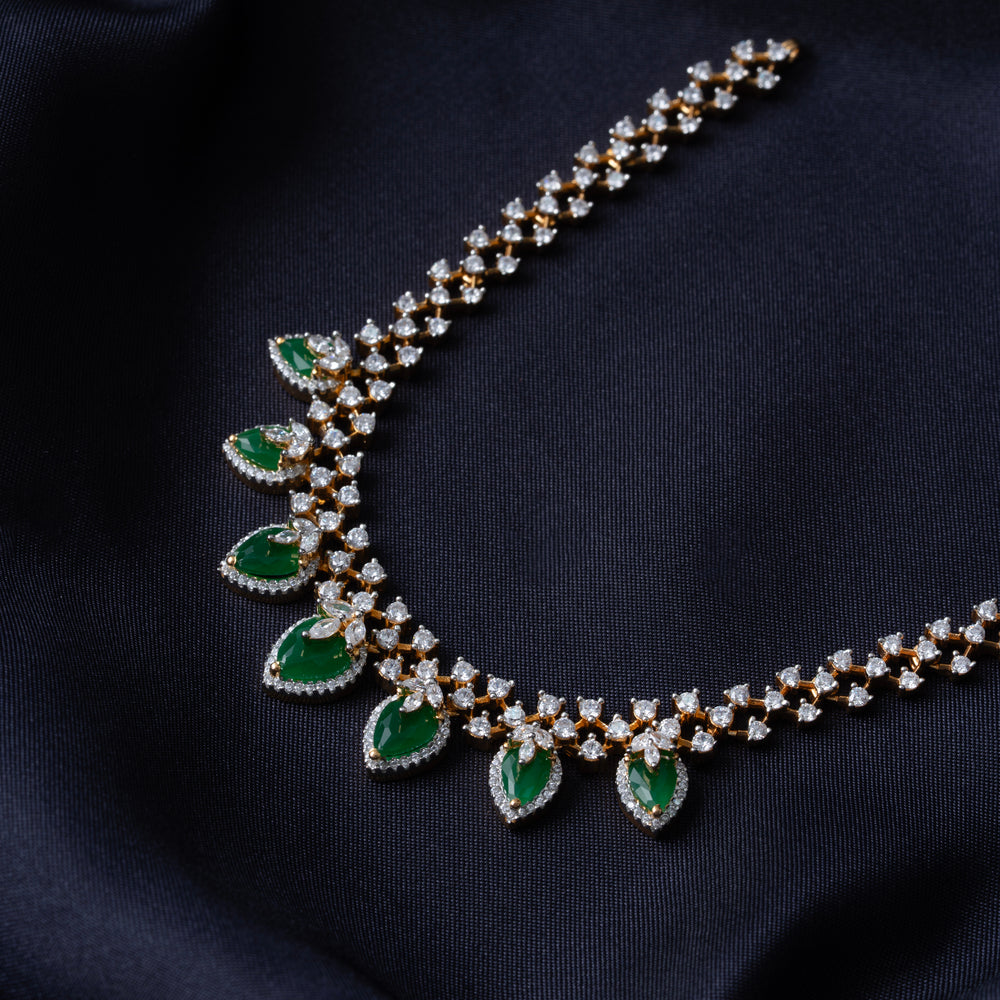 Naveli Diamond Short Necklace