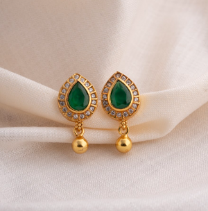 Green Whisper Studs