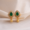 Green Whisper Studs