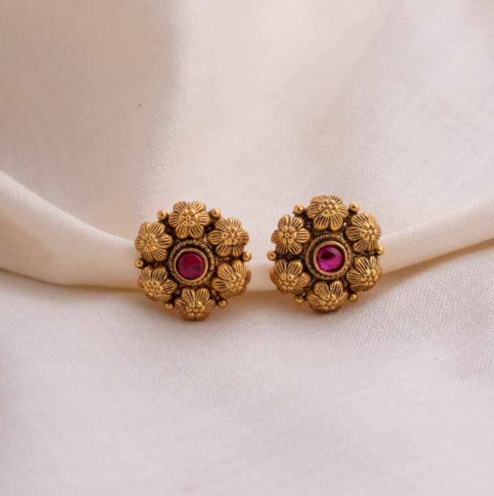 Midnight Bloom Studs