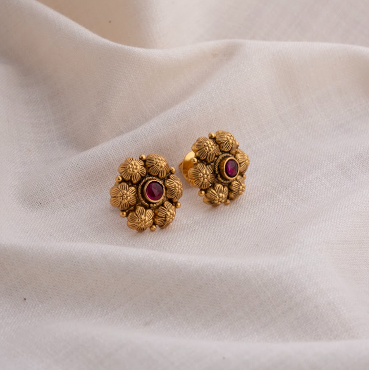 Midnight Bloom Studs