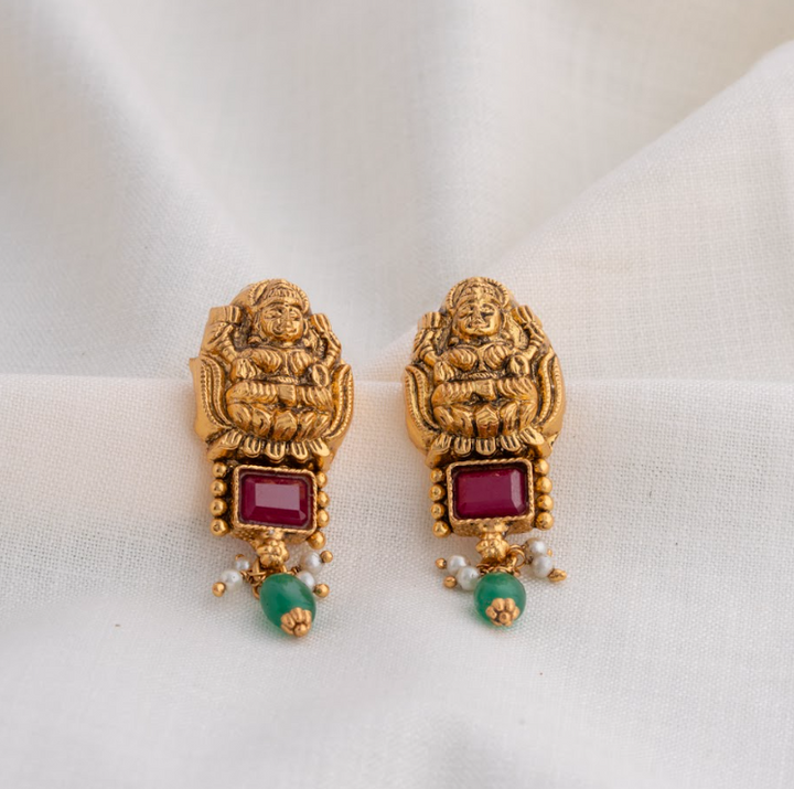 Bhargavi Ruby Earrings