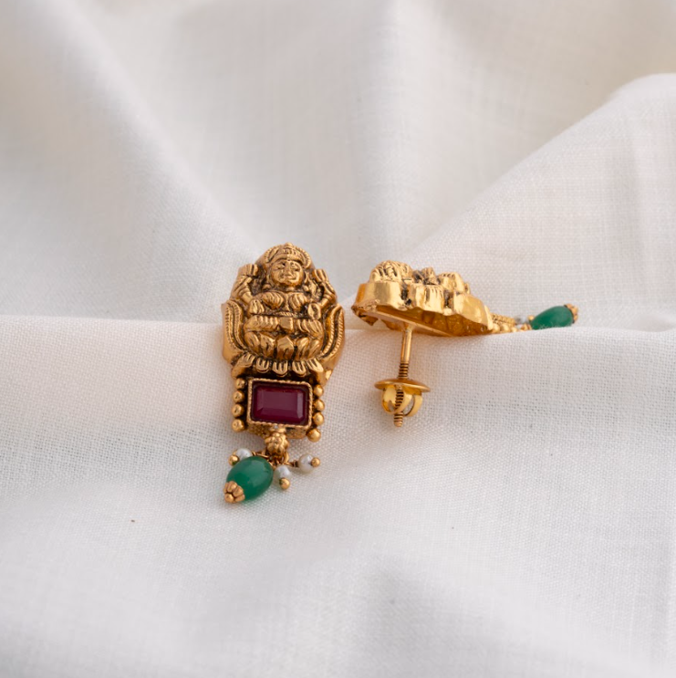 Bhargavi Ruby Earrings