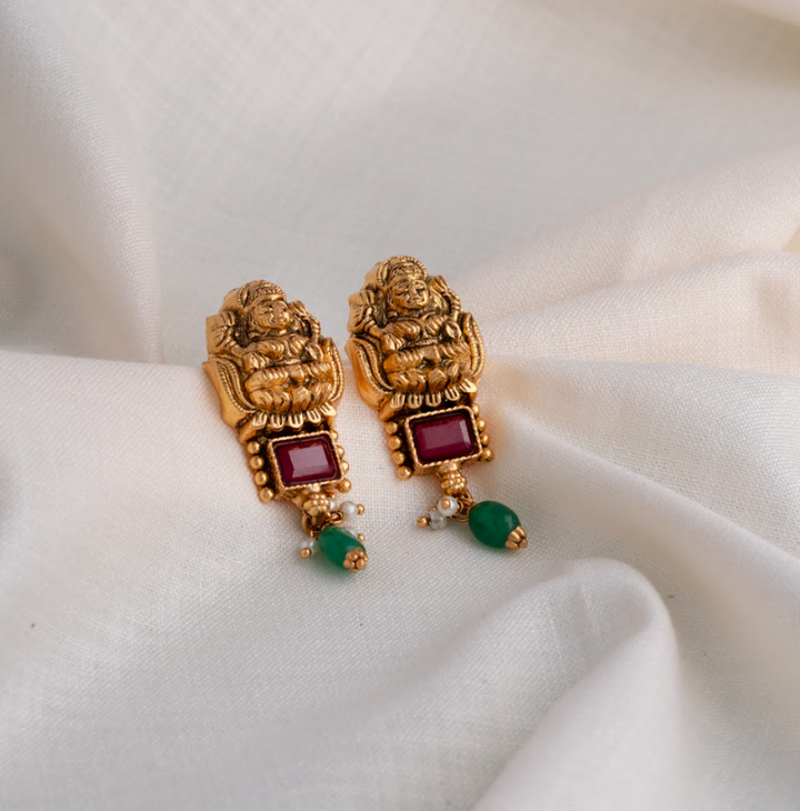 Bhargavi Ruby Earrings