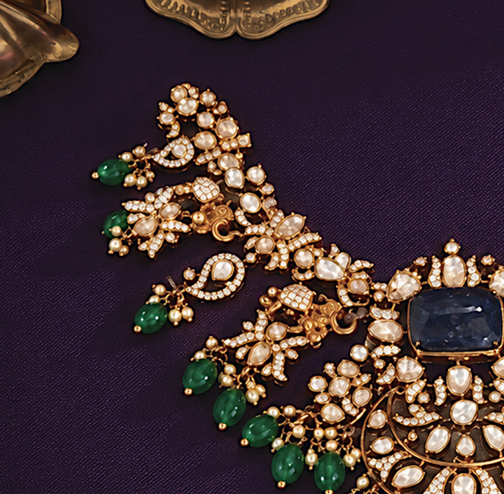 Royal Blue Victorian Necklace Set