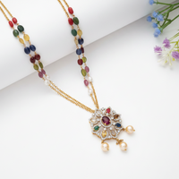 NAVARATNA CHAIN  PENDANT