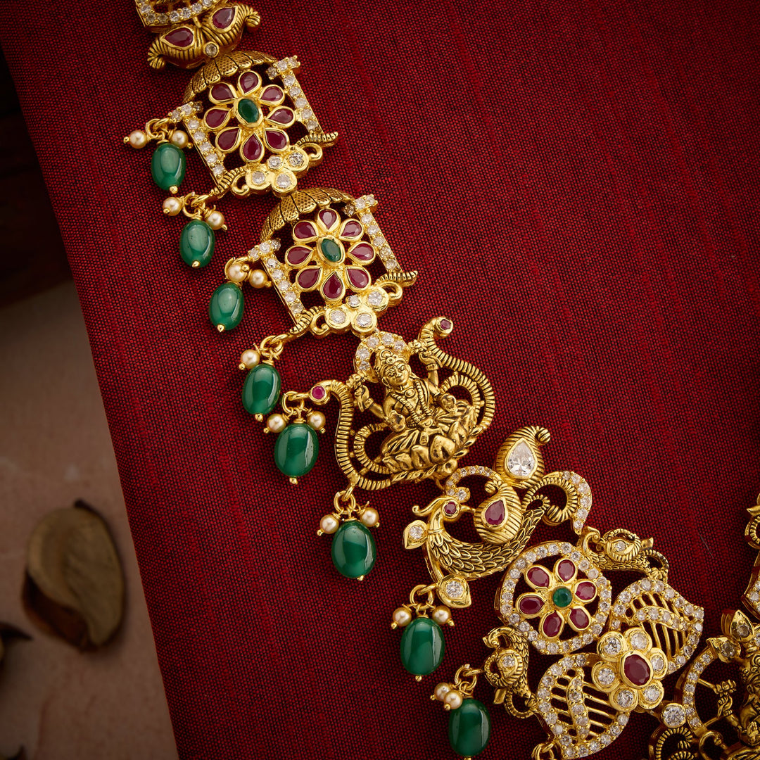 Gulab Lakshiya Temple Necklace Set