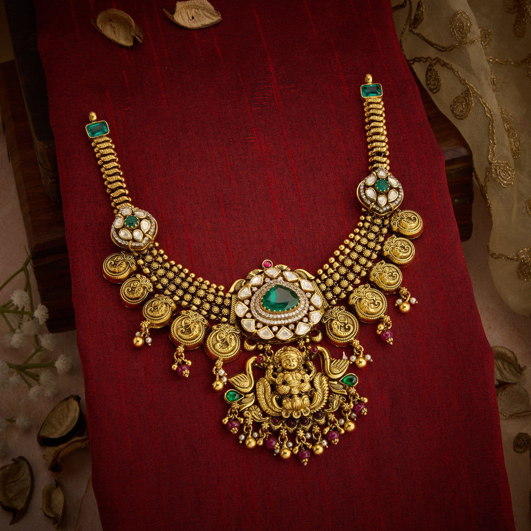 Lakshmiya-Gaja Temple Necklace