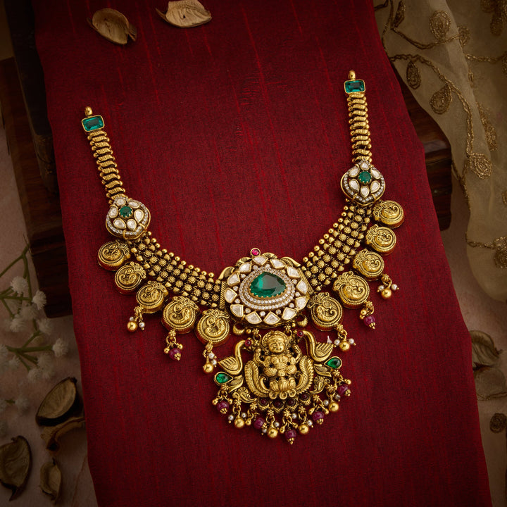 Lakshmiya-Gaja Temple Necklace