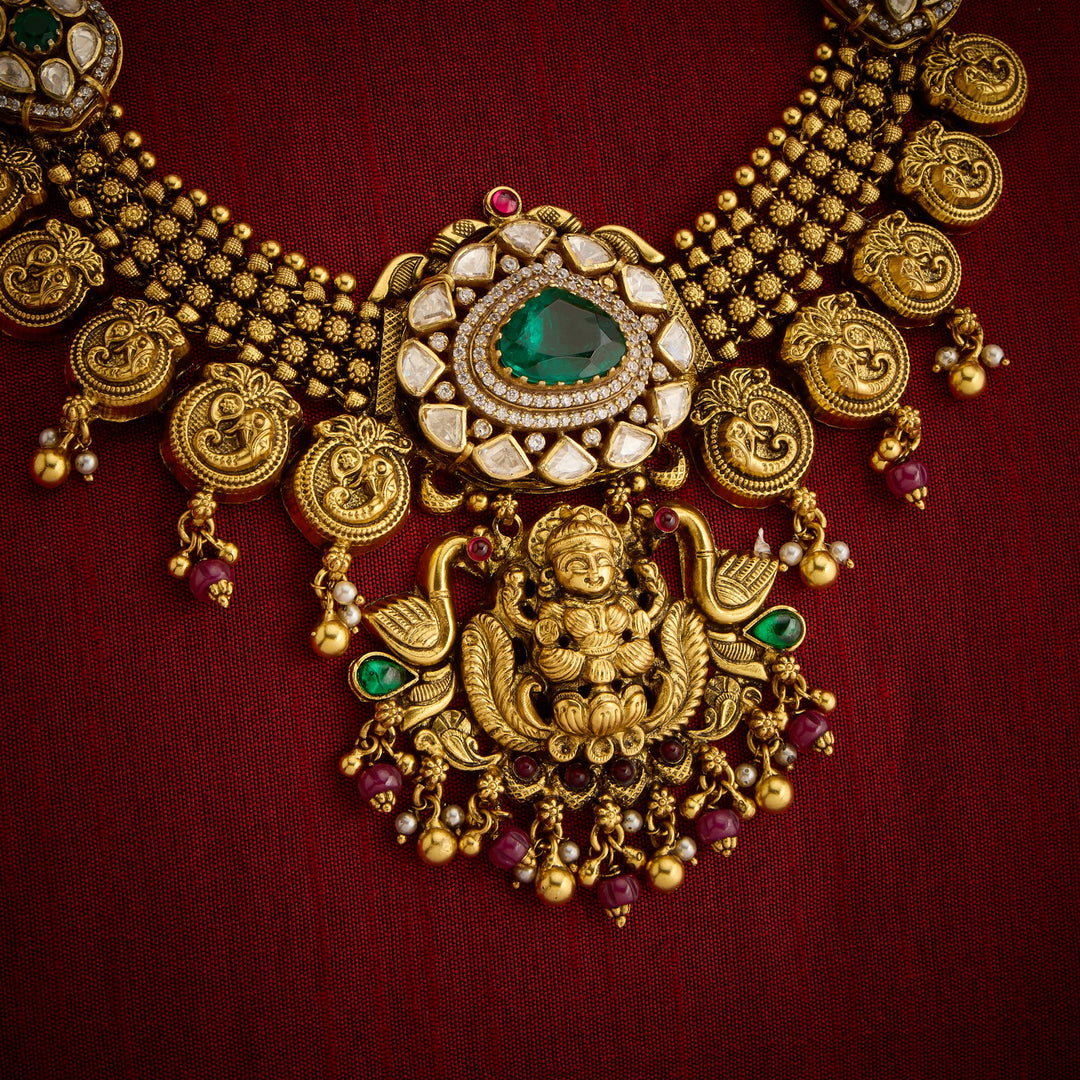 Lakshmiya-Gaja Temple Necklace