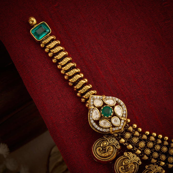 Lakshmiya-Gaja Temple Necklace