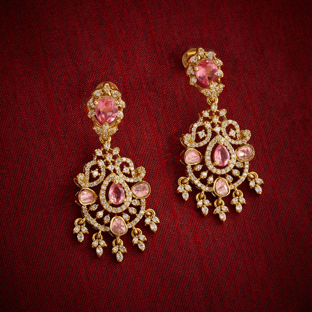 Pink-Shades Flora Victorian Necklace Set
