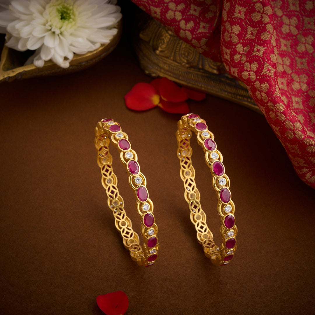 Ovalmera Stone Bangles