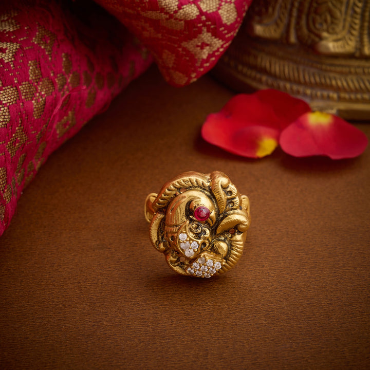 Pakshi Nakshi Adjustable Ring