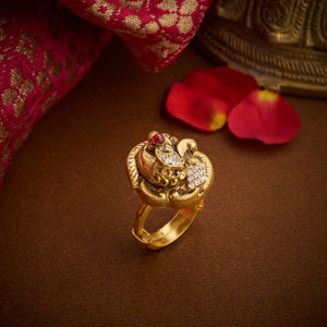 Pakshi Nakshi Adjustable Ring