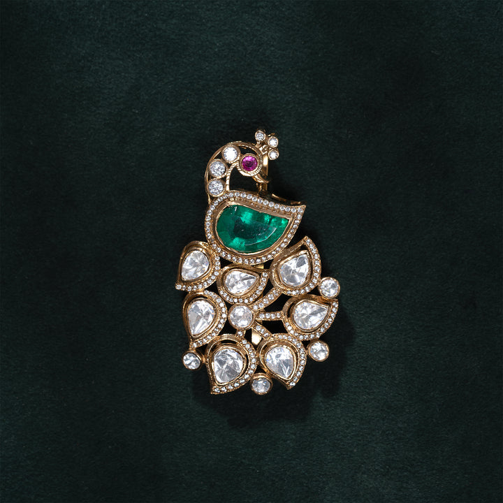 Twilight Peacock Tail Pendant