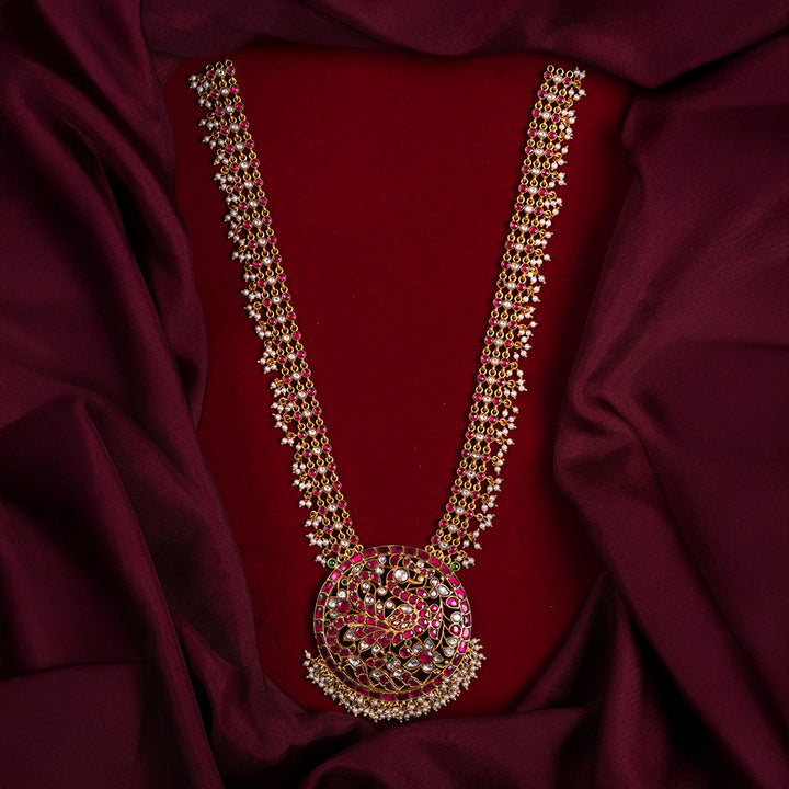 Mayura Kundan Long Necklace