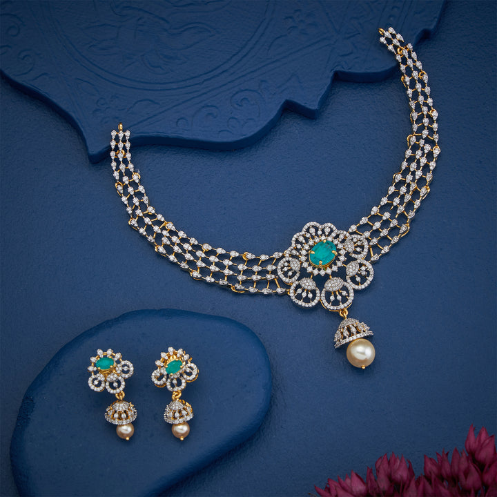 Blossura CZ Necklace Set