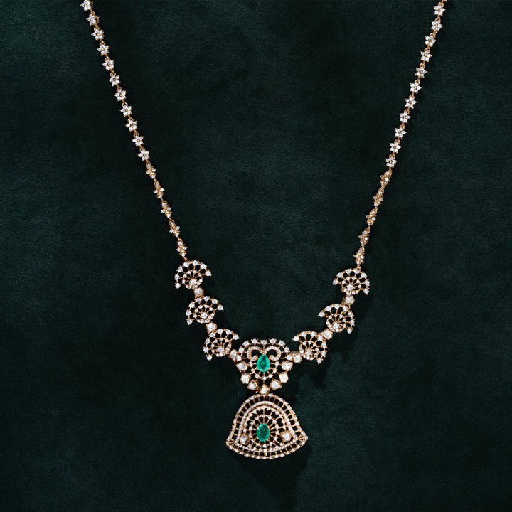 Whispers in Green Short Necklace