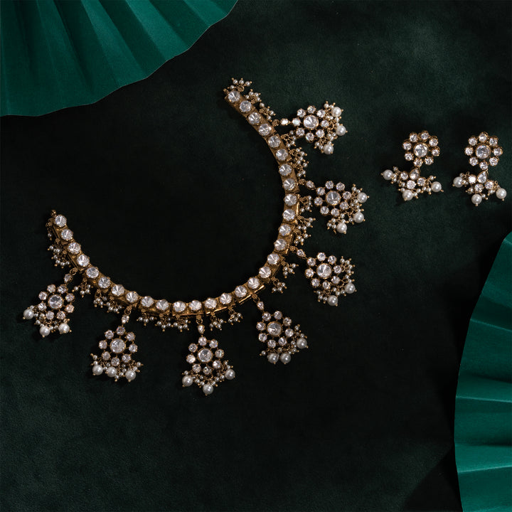 Pearl & Prism Necklace Set