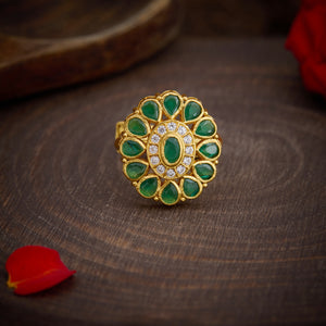 Panzerra Emerald Ring