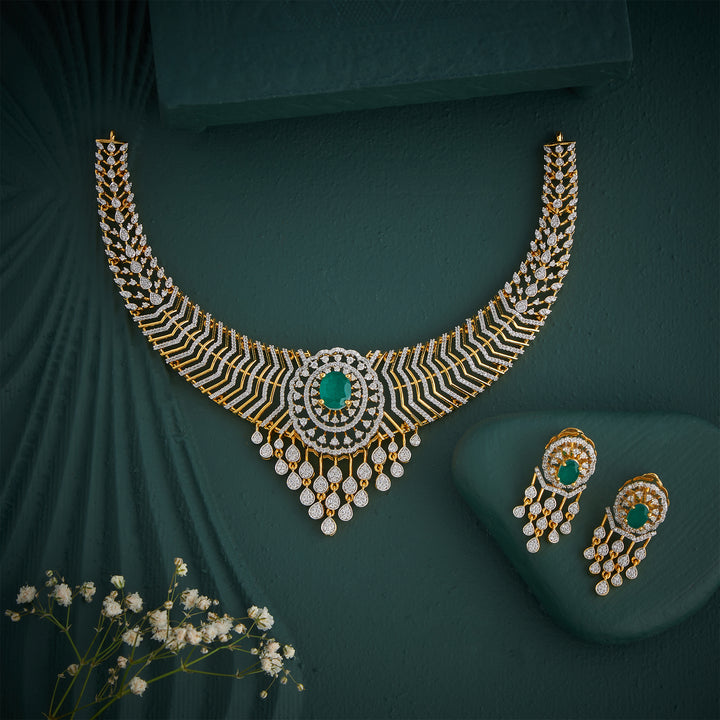 Emerald Enigma Necklace Set