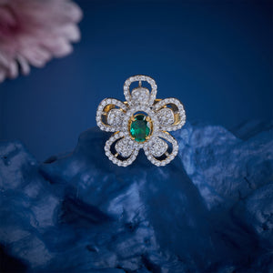 Helia Flora Cz Ring