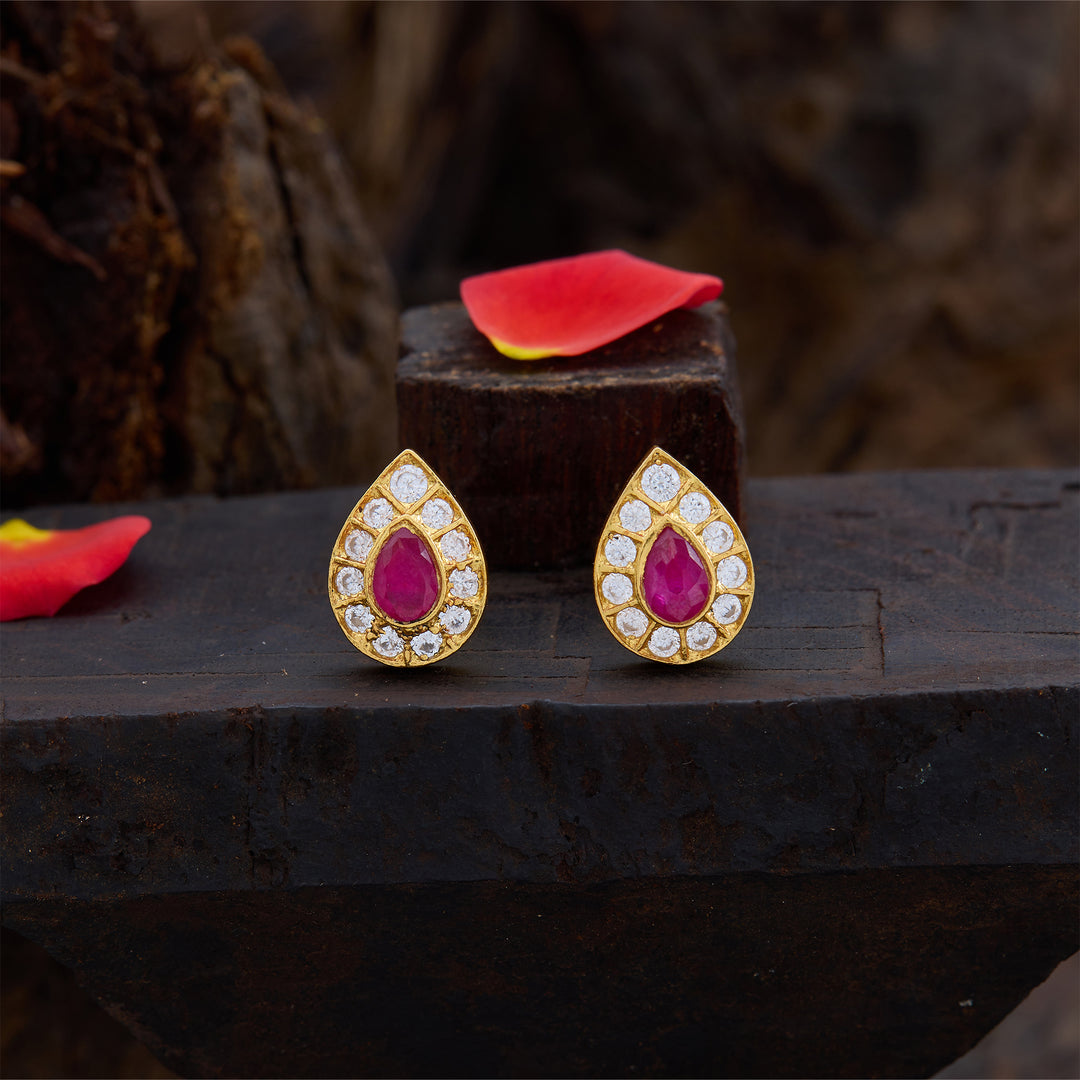 Ambar Emerald Bliss Studs