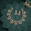 Amethyst Halo Necklace Set