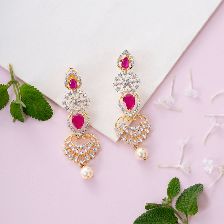 Crimson Tiara Necklace Set