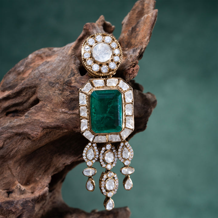 Portrait Polki Dangle Earrings