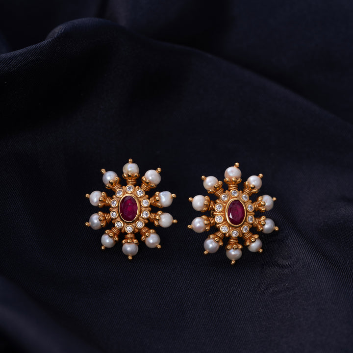 Sunbeam Ruby Studs