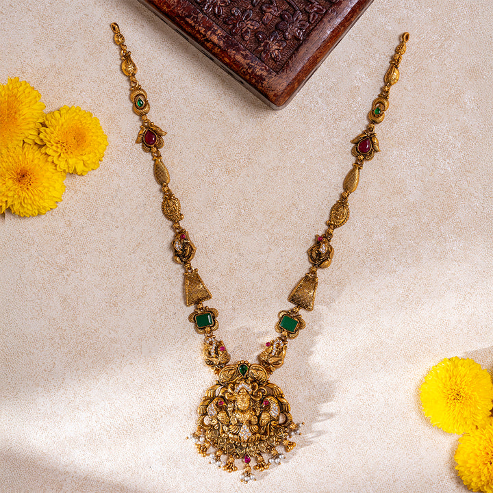 Kirita Lakshmi Mayura Short Necklace